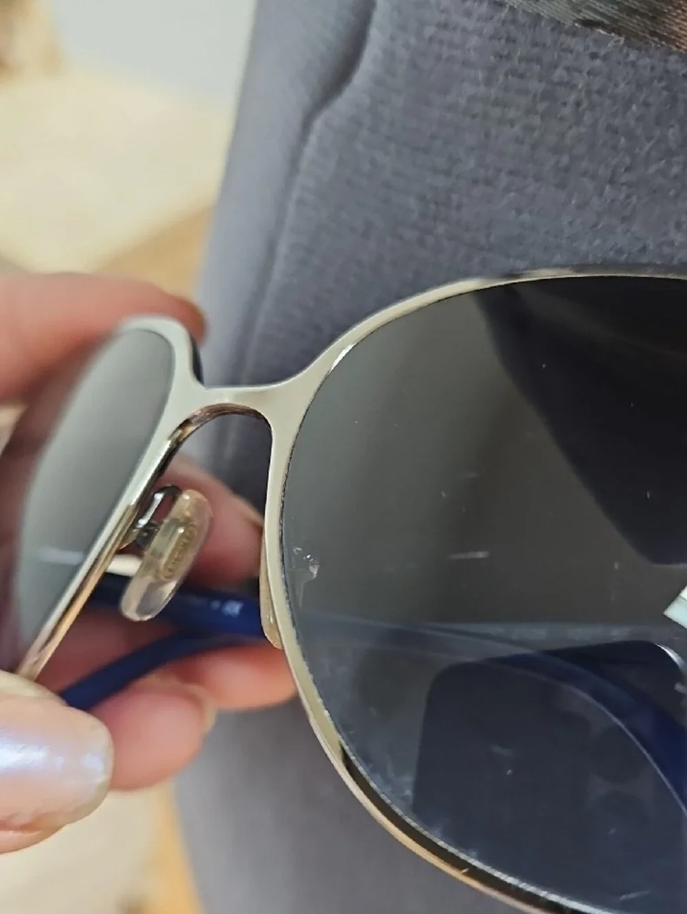 Versace Women’s Sunglasses with Black Gradient Lenses and Silver Frame